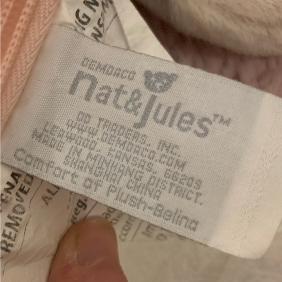 Demdaco Nat & Jules Belina Bunny Plush Sleeping Bag - Picture 6 of 9